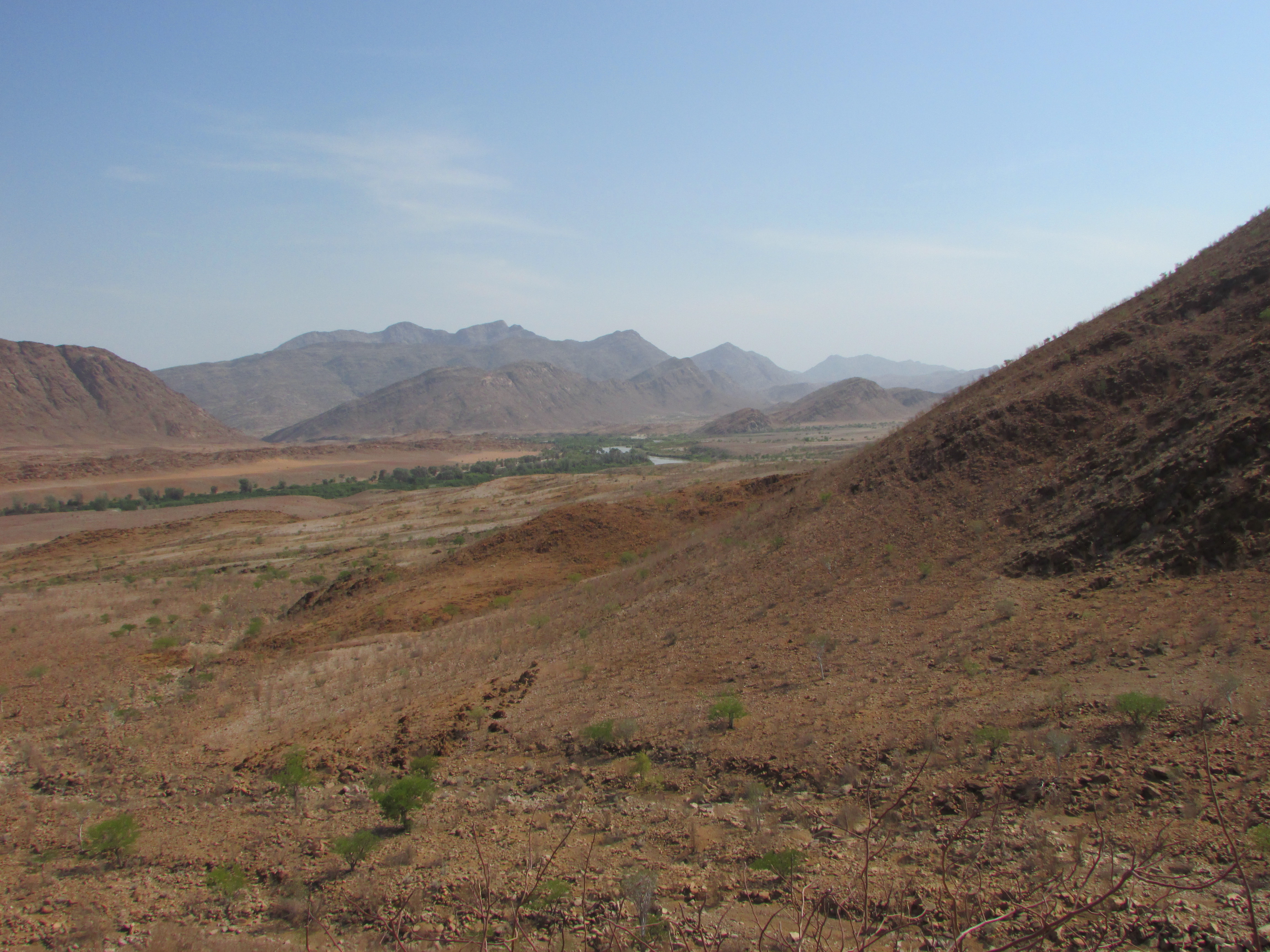 View on the Kunene river at Otjiningua from the Angolan side (Source: V. De Cauwer)